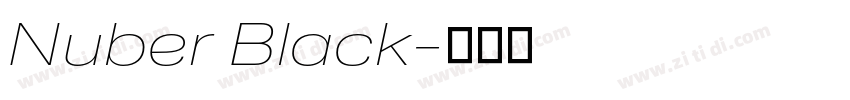 Nuber Black字体转换